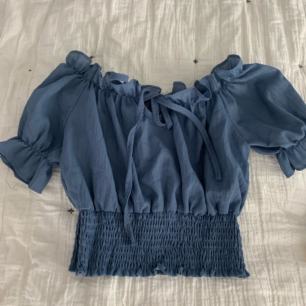 Off the shoulder crop top